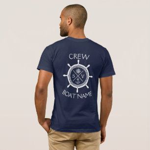 Aangepaste SV-zeilboot Logo "Jouw naam here" T-S T-shirt