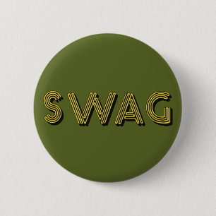 Aangepaste SWAG-knop Ronde Button 5,7 Cm