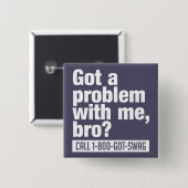 Aangepaste SWAG-knop Vierkante Button 5,1 Cm (Voorkant /achterkant)