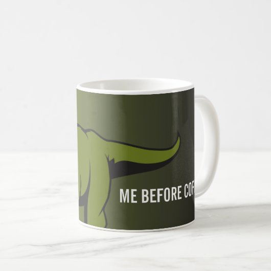 Aangepaste T-Rex-koffie-Mok Koffiemok (Voorkant rechts)