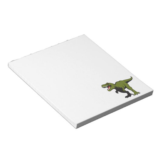Aangepaste T-Rex-objecten Notitieblok (Schuin)