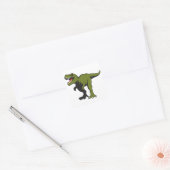 Aangepaste T-Rex-objecten Vierkante Sticker (Envelop)