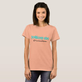 Aangepaste T-shirt "Volg me" (Voorkant volledig)