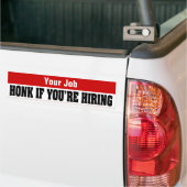 Aangepaste taakzoekers - Ontdek of je een huurcont Bumpersticker (Op Truck)