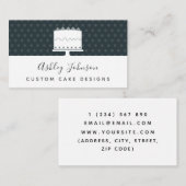 Aangepaste taart Design Pastry Chef Decorator Eleg Visitekaartje (Voorkant / Achterkant)