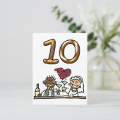 Aangepaste tabel nummer 10 Briefkaarten (Staand voorkant)