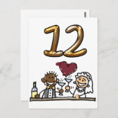 Aangepaste tabel nummer 12 Briefkaarten (Voorkant / Achterkant)