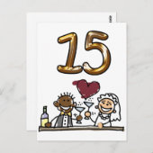 Aangepaste tabel nummer 15 Briefkaarten (Voorkant / Achterkant)