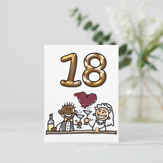 Aangepaste tabel nummer 18 Briefkaarten (Staand voorkant)