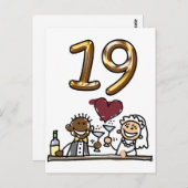 Aangepaste tabel nummer 19 Briefkaarten (Voorkant / Achterkant)