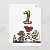 Aangepaste tabel nummer 1 Briefkaarten (Voorkant / Achterkant)