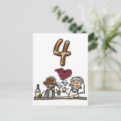 Aangepaste tabel nummer 4 Briefkaarten (Staand voorkant)