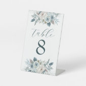 Aangepaste tabelnummers (4"x6") reclamebord met voetstuk (Voorkant)