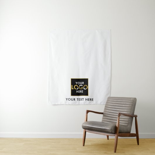 Aangepaste Table Runner Banner Zakelijke Logo even Wandkleed (In situ)