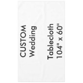 Aangepaste tablet 104 x 60 inch tafelkleed (Voorkant)