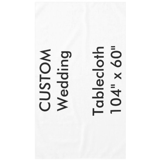 Aangepaste tablet 104 x 60 inch tafelkleed (Voorkant)