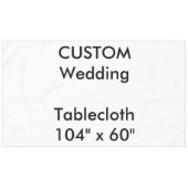 Aangepaste tablet 104 x 60 inch tafelkleed (Voorkant (Horizontaal))