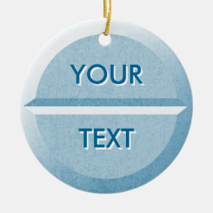 Aangepaste tabletversiering met tekstvulling keramisch ornament