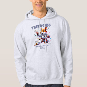 Aangepaste Taekwondo Practitioner Locatie Datum Na Hoodie