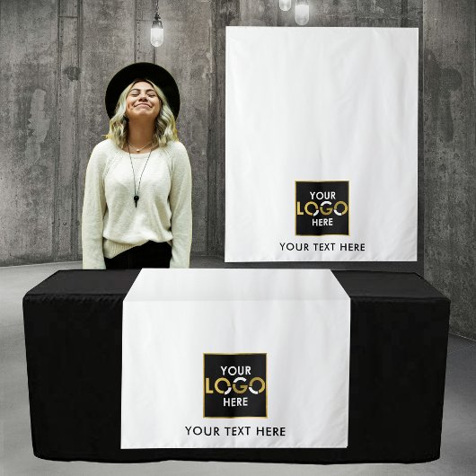 Aangepaste Tafel Runner Banner Zakelijk Logo Evene Wandkleed