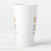 Aangepaste Tall Latte Mok Aangepaste Logo 17 oz (Voorkant)