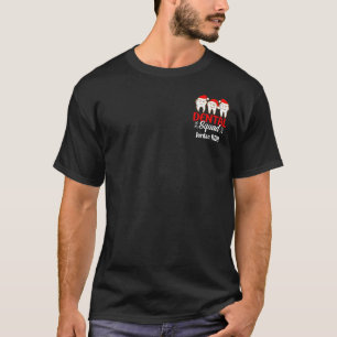 Aangepaste Tandartspraktijk Kliniek Kerst Naam Ref T-shirt