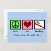 Aangepaste tandheelkundige Kantoor Briefkaart (Voorkant / Achterkant)