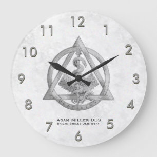 Aangepaste tandklok wit grote klok