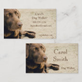 Aangepaste tandproever, Pet Sitting Business Servi Visitekaartje (Voorkant / Achterkant)