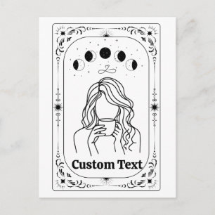 Aangepaste Tarot Astrologie Fortune Magische Sterr Briefkaart