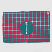 Aangepaste Tartan Golf Towel Golfhanddoek (Horizontaal)