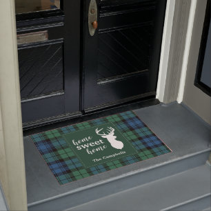 Aangepaste Tartan Kerstmis Campbell Pset Deurmat
