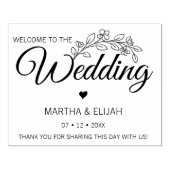 Aangepaste tas met afstempeling voor Floral Script Rubberstempel (Afrduk)