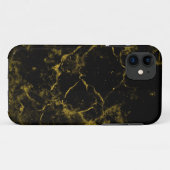 Aangepaste tas voor zwarte en gouden marmer Case-Mate iPhone case (Achterkant (horizontaal))