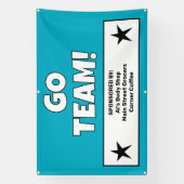 Aangepaste Teal Team Banner (Verticaal)