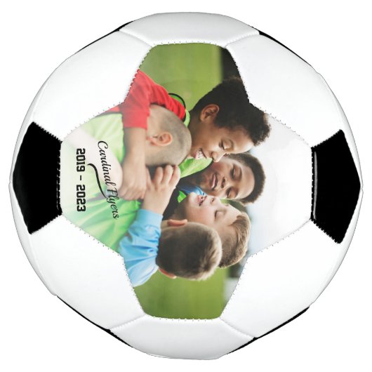 Aangepaste teamfoto voetbal (Gedraaid)