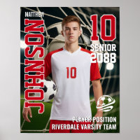 Aangepaste teamfoto voor voetbalspelers op senior 