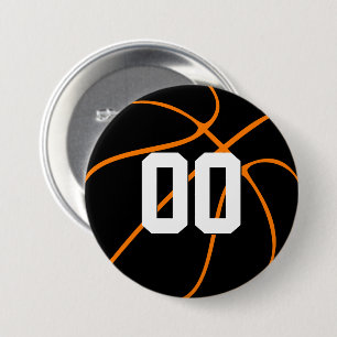 Aangepaste teamkleuren en -nummers/Basketball Ronde Button 7,6 Cm