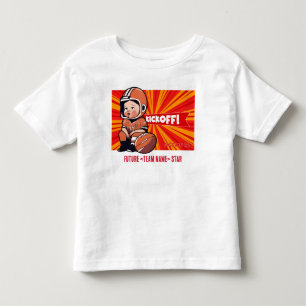 Aangepaste '[Teamnaam]' Gridiron Spark #22 Kinder Shirts