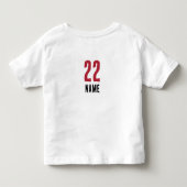 Aangepaste '[Teamnaam]' Gridiron Spark #22 Kinder Shirts (Achterkant)