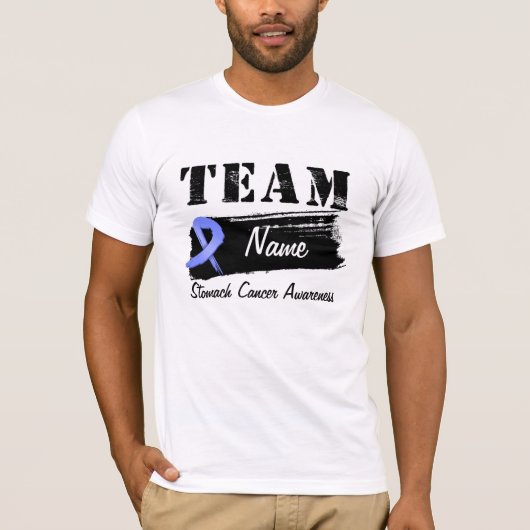 Aangepaste teamnaam - Maagkanker T-shirt (Voorkant)
