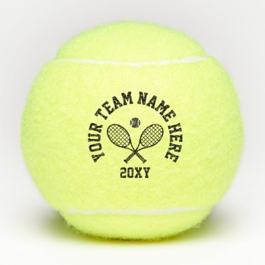 Aangepaste teamnaam tennisballen (Voorkant)