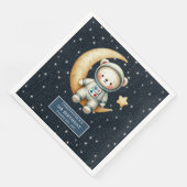 Aangepaste Teddy Bear Astronaut Napkins Baby showe Servet (Hoek)