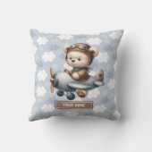 Aangepaste Teddy Bear Pillow Kussen Baby Boy Nurse (Achterkant)