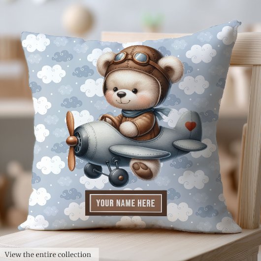 Aangepaste Teddy Bear Pillow Kussen Baby Boy Nurse
