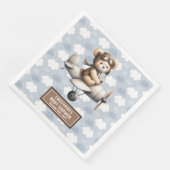 Aangepaste Teddy Bear Pilot Servetten Baby Boy Sho (Hoek)