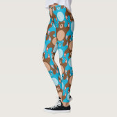 Aangepaste Teddy Bears blauwe tiener leggings (Links)