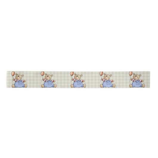Aangepaste teddybear Baby's eerste verjaardag Lint (Voorkant)
