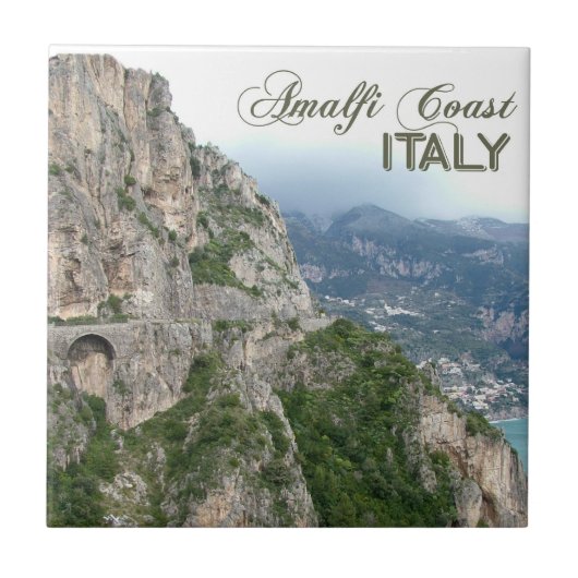 Aangepaste tegel voor Amalfi Coast Tegeltje (Voorkant)