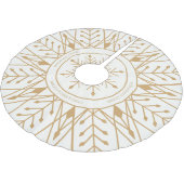 Aangepaste tekendeco Snowflake Holiday Tree Skirt Kerstboom Rok (Gekanteld)